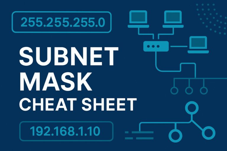 The Ultimate Subnet Mask Cheat Sheet: Master Subnetting with Ease