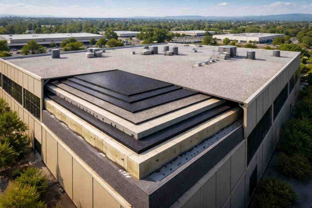 Built-Up Roofing Handles Heavy Use Areas